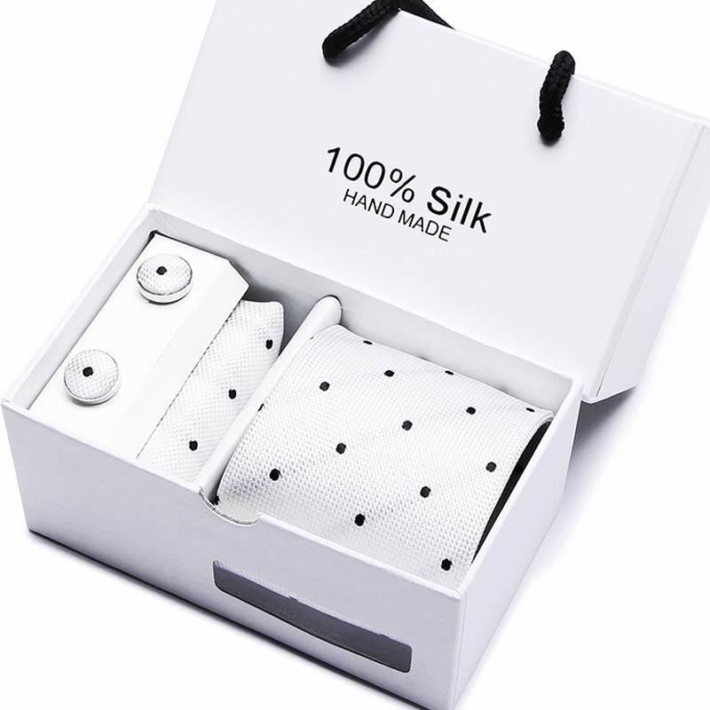 Gift Box Five-Piece Tie Men'S Formal Wear Business Casual Wedding Groom Bow Tie Square Scarf