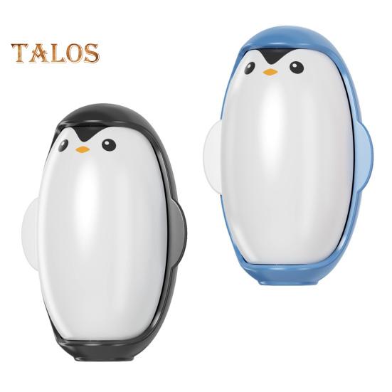 

2 шт. Валик для видалення шерсті домашніх тварин у формі пінгвіна. Багаторазовий засіб для видалення ворсу. Миється липкий роликовий інструмент для видалення шерсті. синій/чорний