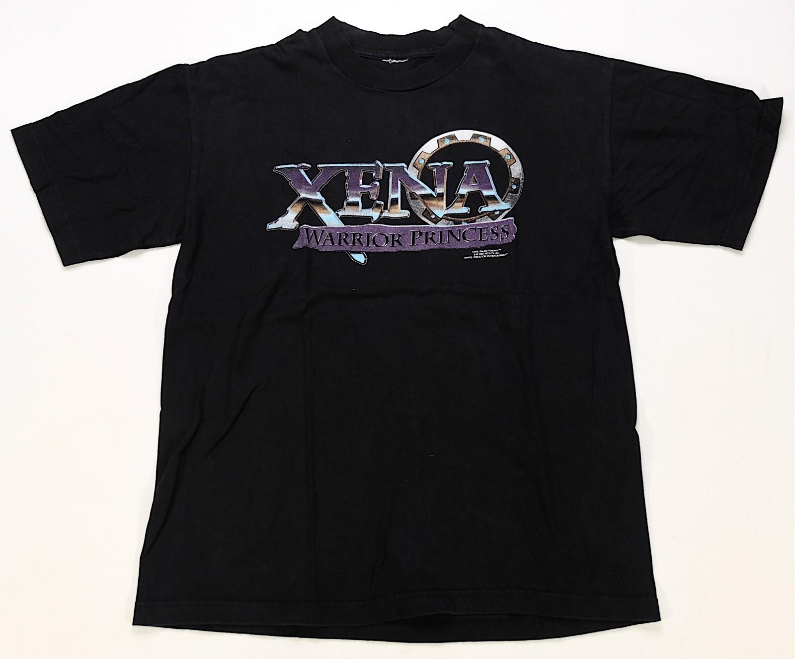 Rare Vintage Xena The Warrior Princess 1997 TV Series Promo T Shirt 90s Black M