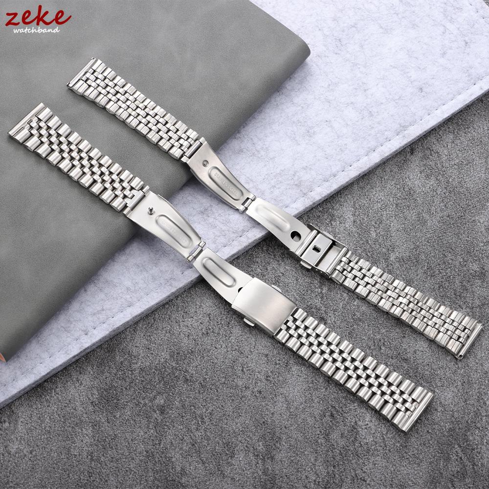 18mm 20mm 22mm Stainless Steel Watchband for Omega for Seiko Bracelets Adjustable Folding Buckle Strap Men's Universal Wristband