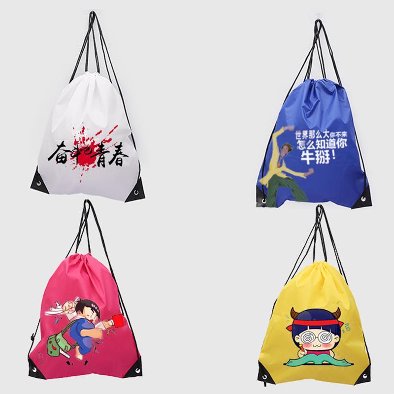 Bolsa de Gimnasio con Cordón para Exterior Mujer Hombre Bolsas con Cuerda Almacenamiento Ropa Zapatos Piscina Embalaje Impermeable Bolsillo Fitness Unisex