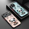 Niedliche 3D-geprägte Panda-Muster-Handyhülle für iPhone 17 Pro Max Funda iPhone 16 Pro Max 13 15 14 17 Air 16e Matte Rückseite Coque