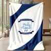 Preston North End Football Print Flannel Blanket, Soft Warm Lightweight Throw Blanket for Sofa Bed Camping