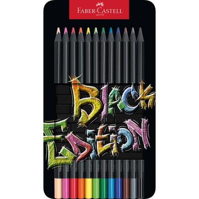 Faber-Castell Schwarze Edition Bleistift (Dose mit 12)