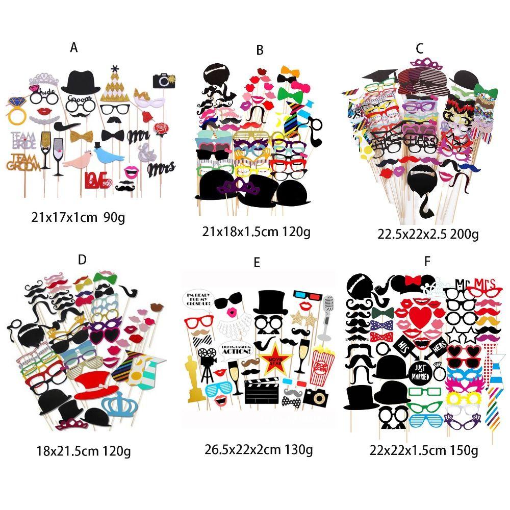 Birthday Party Handheld Photo Props Christmas Decorations Photo Booth Accessories Party Supplies