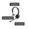 GN Audio Japan Jabra PC Mono Headset, Microsoft Lync Certified, "Jabra EVOLVE 20 MS Mono" 4993-823-109