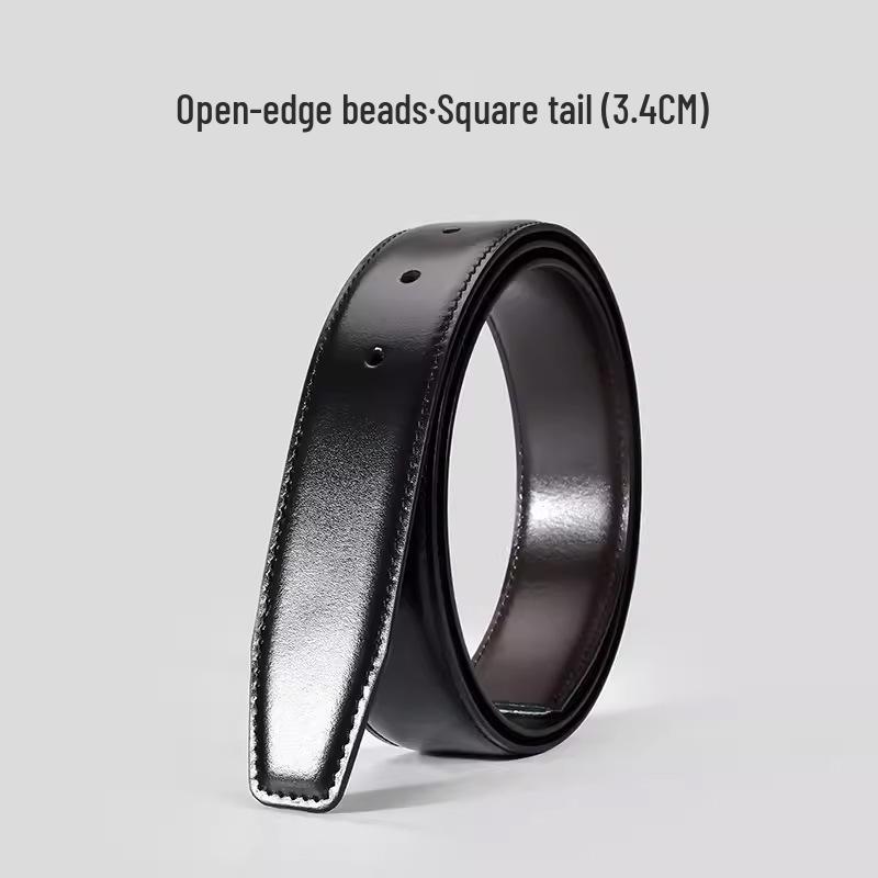 Genuine Leather Men s Top-Layer Cowhide Belt Strip Replacement 120cm