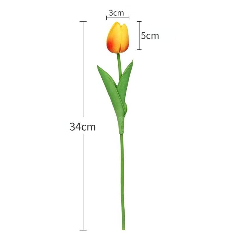 1/8/15 PCS Tulip Cross Border Simulation Flower Wedding Fake Flower Bouquet Shooting Props Home Living Room Decoration