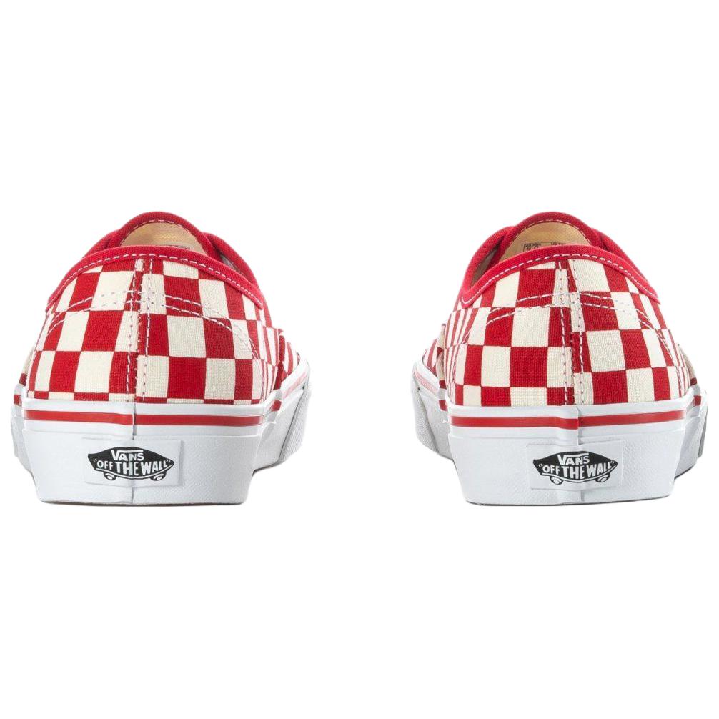 Vans Authentic Checkerboard Red Unisex Sneakers VN000EGAR30