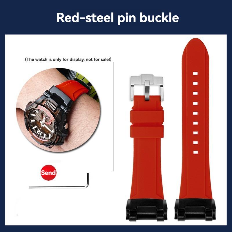 GR-B100 Silicone Watch band Men Outdoor Sports For Casio G-SHOCK 5536 GR-B100GB-1A GR-B100-1A4 Modified Watch Strap Bracelet
