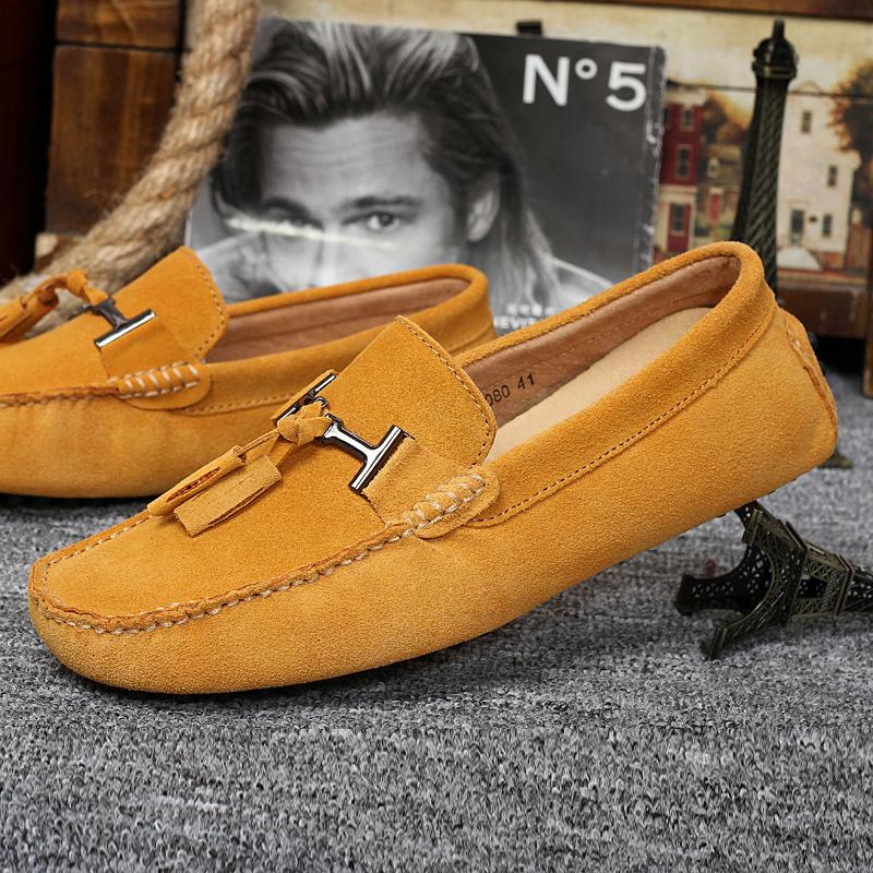 Fashion Men Casual Shoes Fashion Men Leather Men Loafers Big Size Moccasins Slip on Mens Flats Comfy Boat Shoes Luxury High Quality