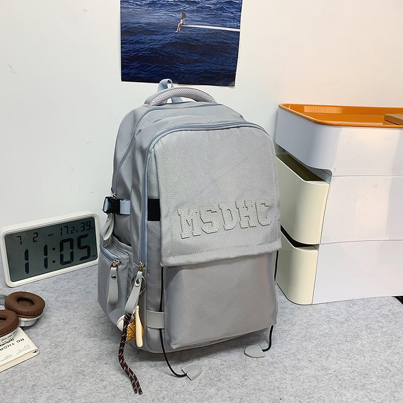 School Bag High Quality School Bag Ins Trendy Couple Leisure Travel Backpack Large Capacity Strong and Durable