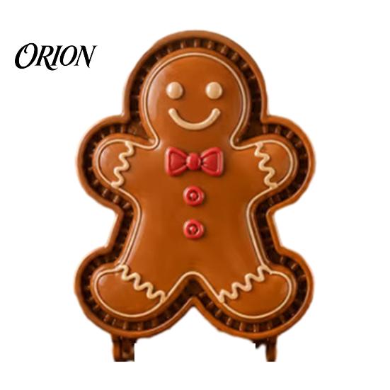 Christmas Party Food Prep Mini Pie Mold for Hand Pies, Holiday Gingerbread Man House Santa Claus Dough Stamp Baking Press Tools Pastry Cookies,