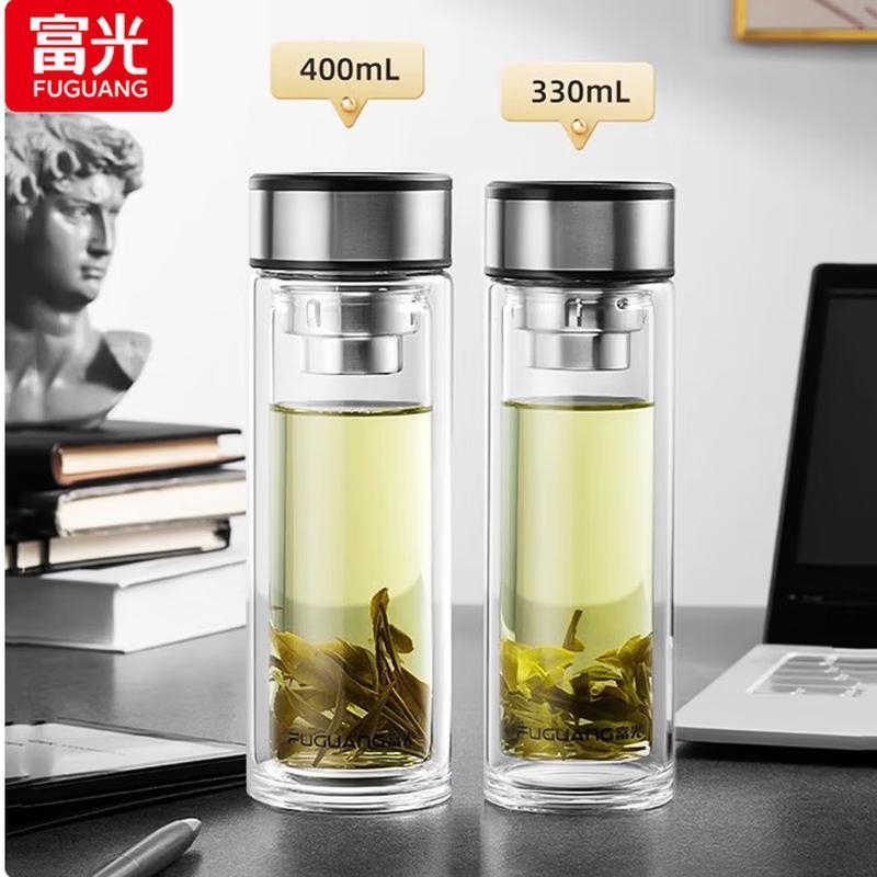 FUGUANG Mingqi Double Wall Borosilicate Glass Cup