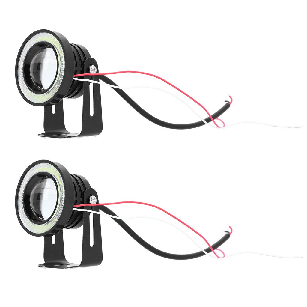 30W 2,5in Nebelscheinwerfer vorne IP65 Wasserdicht 1200LM LED Universell Weißes Licht Äußerer Ring 12V