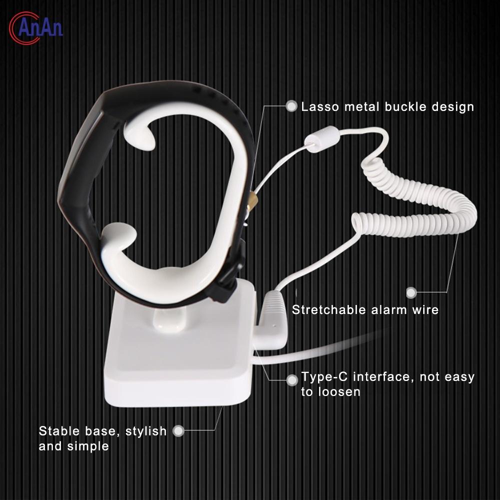 Smart Band Anti-Theft Display Stand Fitness Tracker Security Alarm Holder with Lasso Loop Tether Adhesive Mount for Retail