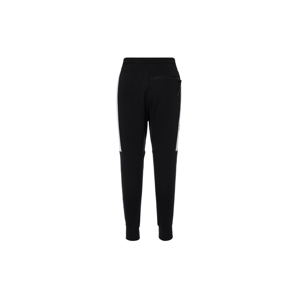 Nike Color Block Lace-Up Casual Fleece Slim Fit Breathable Knitted Sports Pants Men Pants Black AT5260-011