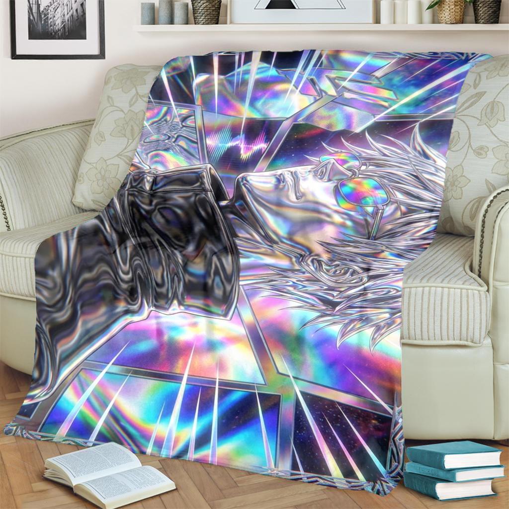 Jujutsu Kaisen Flannel Blanket for Bedrooms, Sofas, Beds, Chairs, Picnics, Travel Warm and Cozy