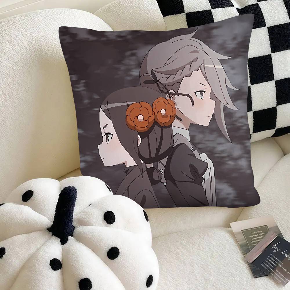 Spy Anime Princess Principal Pillow Case Fashion Square Pillowcase Bedroom Sofa Room Ins Decoration Leisure 40x40cm16x16in