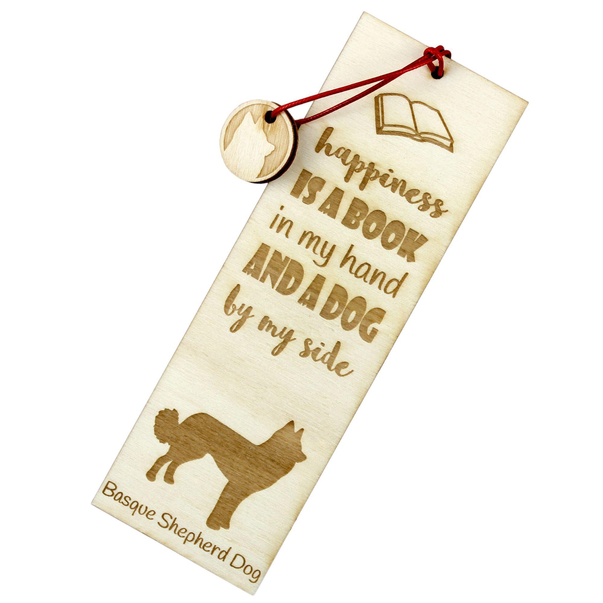 

Basque Shepherd Dog, Basque Sheepdog - dog bookmark, personalized bookmark, dog gadget for Art-Dog brand readers