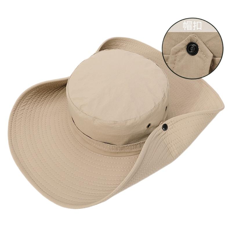 Summer Large Wide Brim Men Women Fisherman Hat Outdoor Waterproof UV Protection Sun Cap Hiking Fishing Climbing Bucket Hats