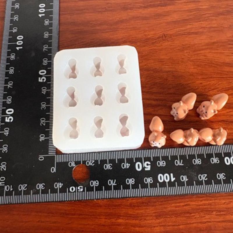 Food Grade Silicone Miniature Squirrel Mould For Baking Craft Chocolate Soap Making Heat Resistant