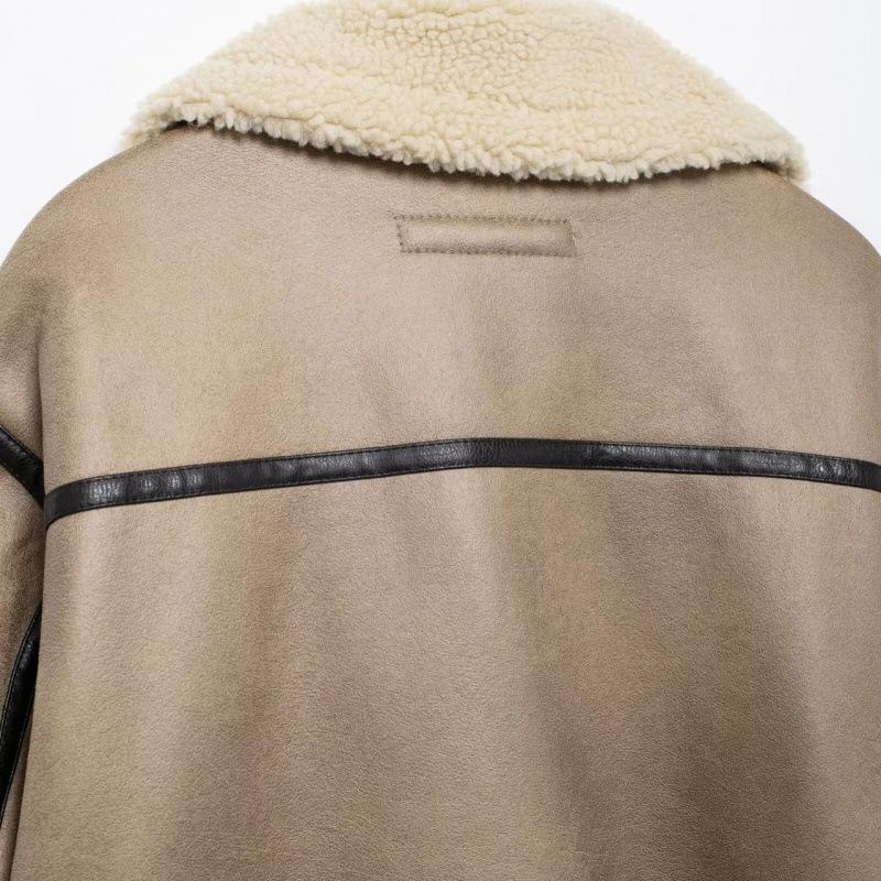 Autumn European & American Women's Tie-Hem Double-Sided Jacket Coat