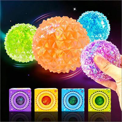 Textured Diamond Pattern Stress Relief Squeeze Ball Sensory Toy Soft Flexible Material Durable Construction for Hand Exercise and Relaxation
