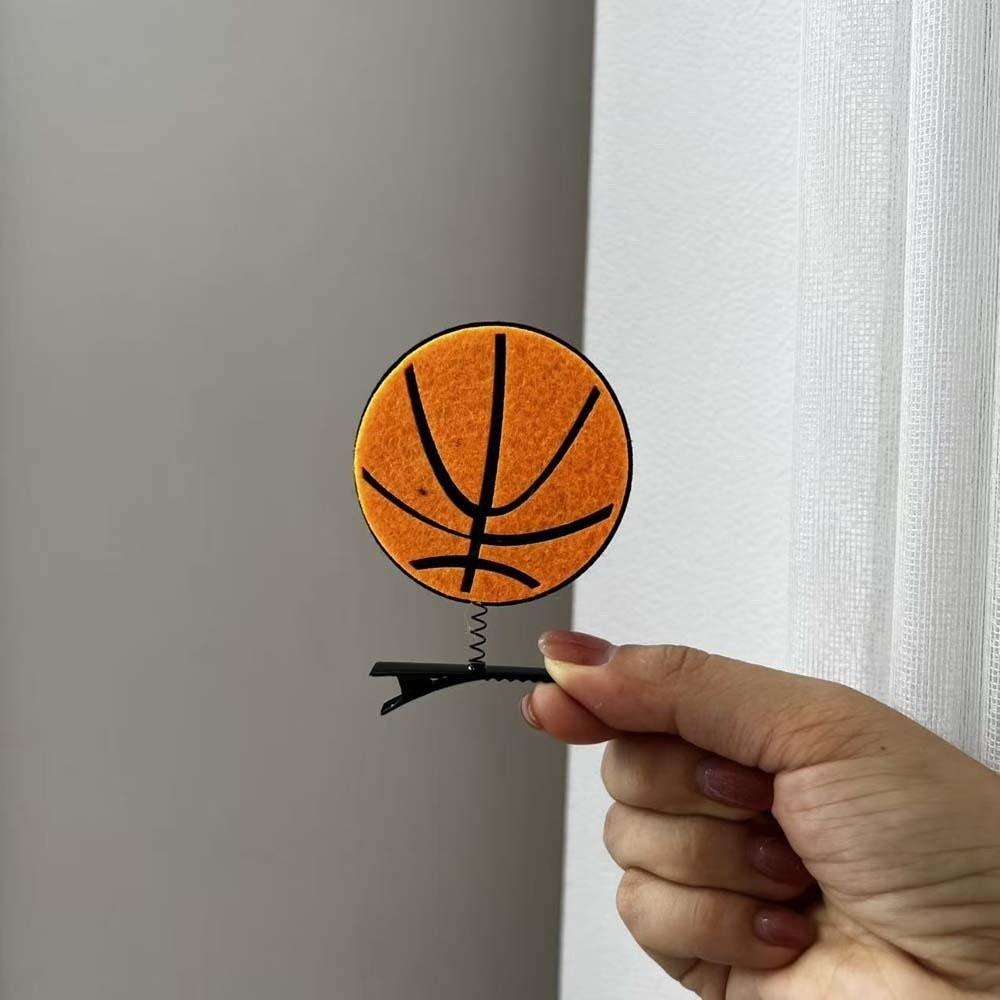 10pcs/set Zinc Zinc Alloy Basketball Hair Clips Flocking Side Clip for Fans  Cheering Props