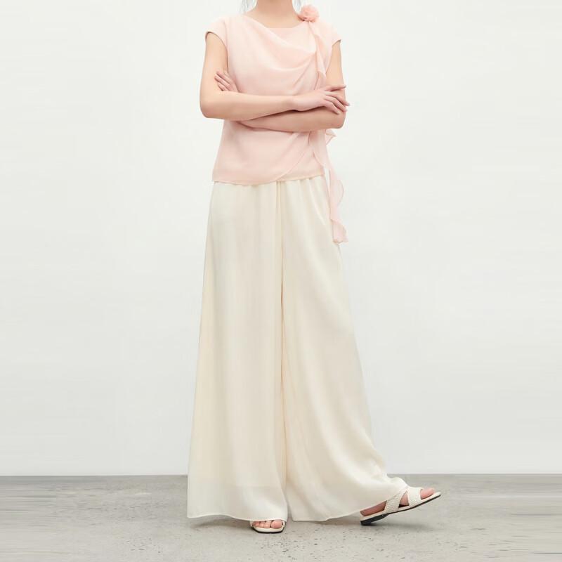 Qiu Shui Yi Ren Fashion High-Waist Wide-Leg Casual Pants XL