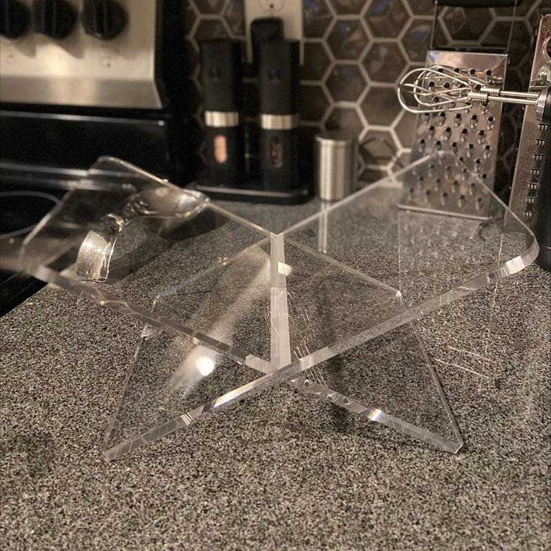 Clear Acrylic Book Stand Large Open Book Display Stand Holder Shelf Acrylic Book Holder for Cookbook Acrylic
