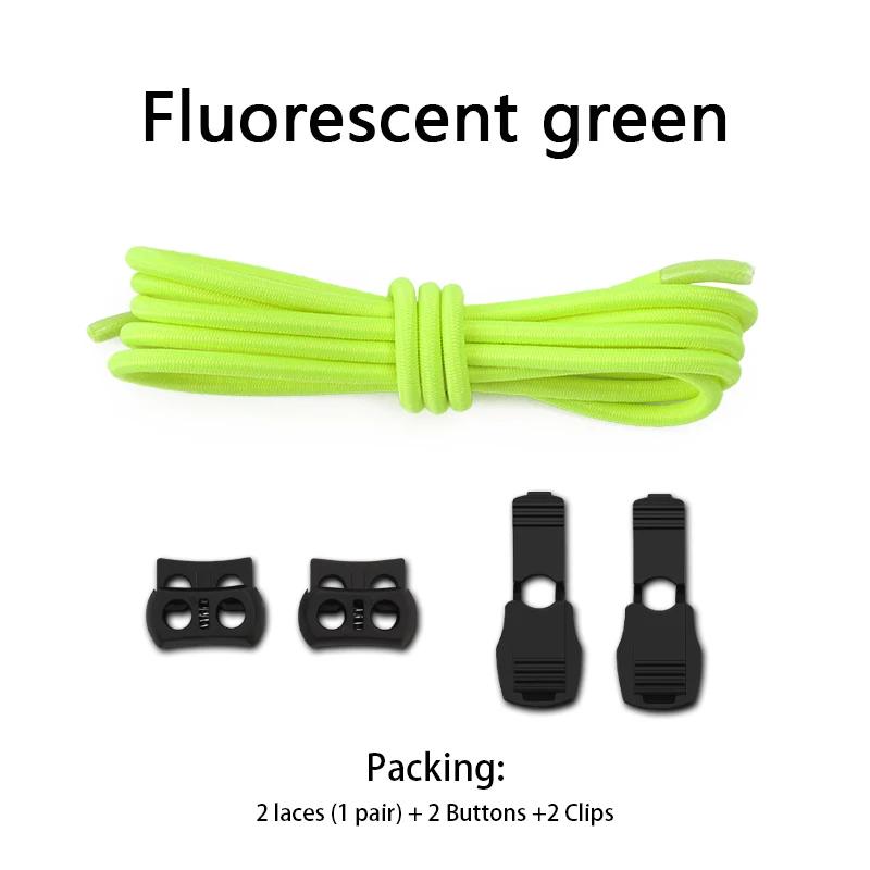 New Elastic Sneakers Laces Without Ties Lock Shoe Laces Adult Kids Tennis Round Shoelaces Rubber Bands for Shoes Accesories