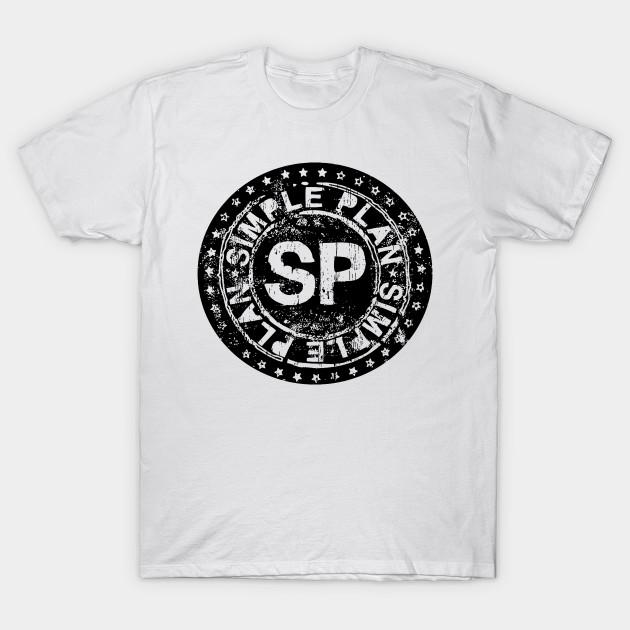 

Men Black Print T-shirt Simple Plan 2 No-Cut Transfer Paper Print Cotton Tshirt XL белый