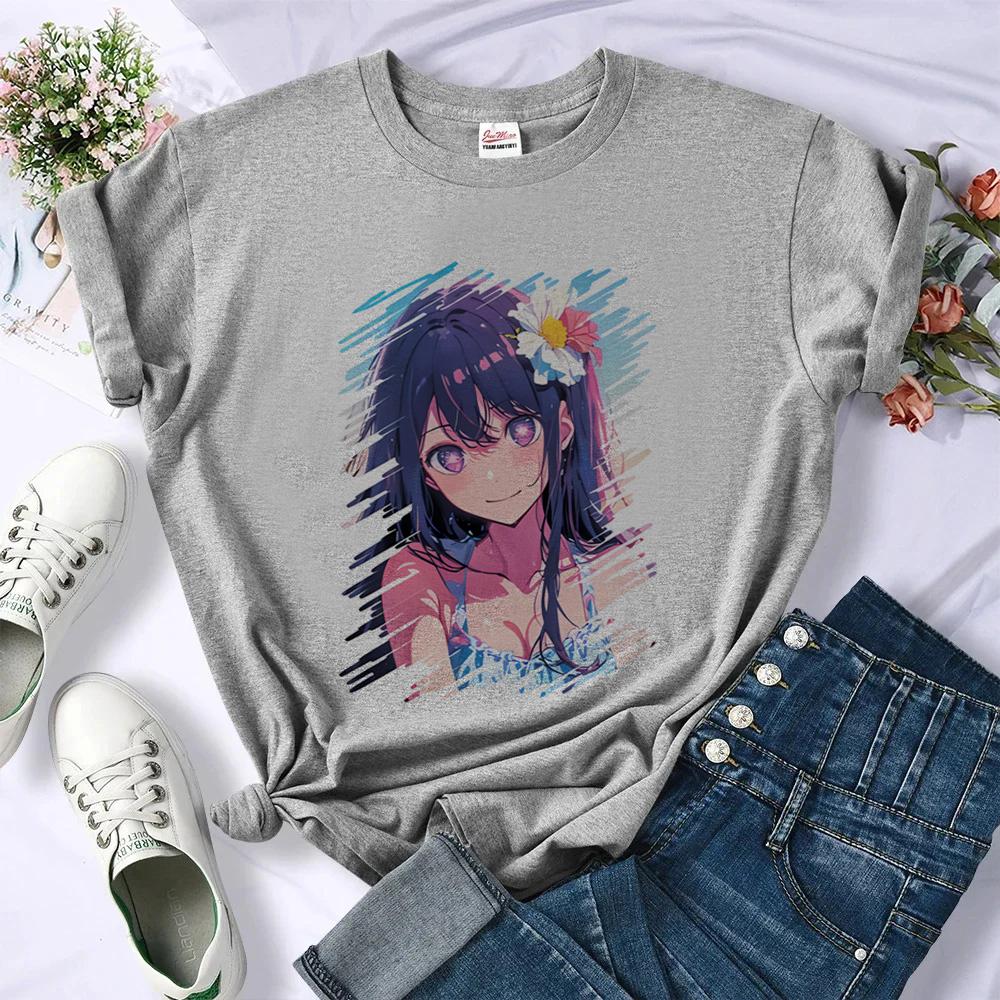 Oshi No Ko Shirt Female Funny Japanese Gyaru Jojifuku Dollette Top Tees Aesthetic Cheap Meme Anime Y2k