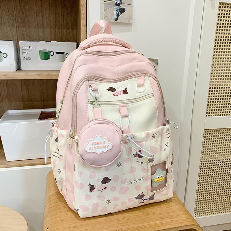 Japanese Ins Cute Girl Joker High Capacity Junior and Senior High School Students' Schoolbags Leisure Backpacks Tide Backpack.