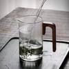 High Borosilicate Glass Side Wood Crescent Filter One Fair Cup Transparent Glass Tea Sea Tea Dispenser Kung Fu Pour Tea