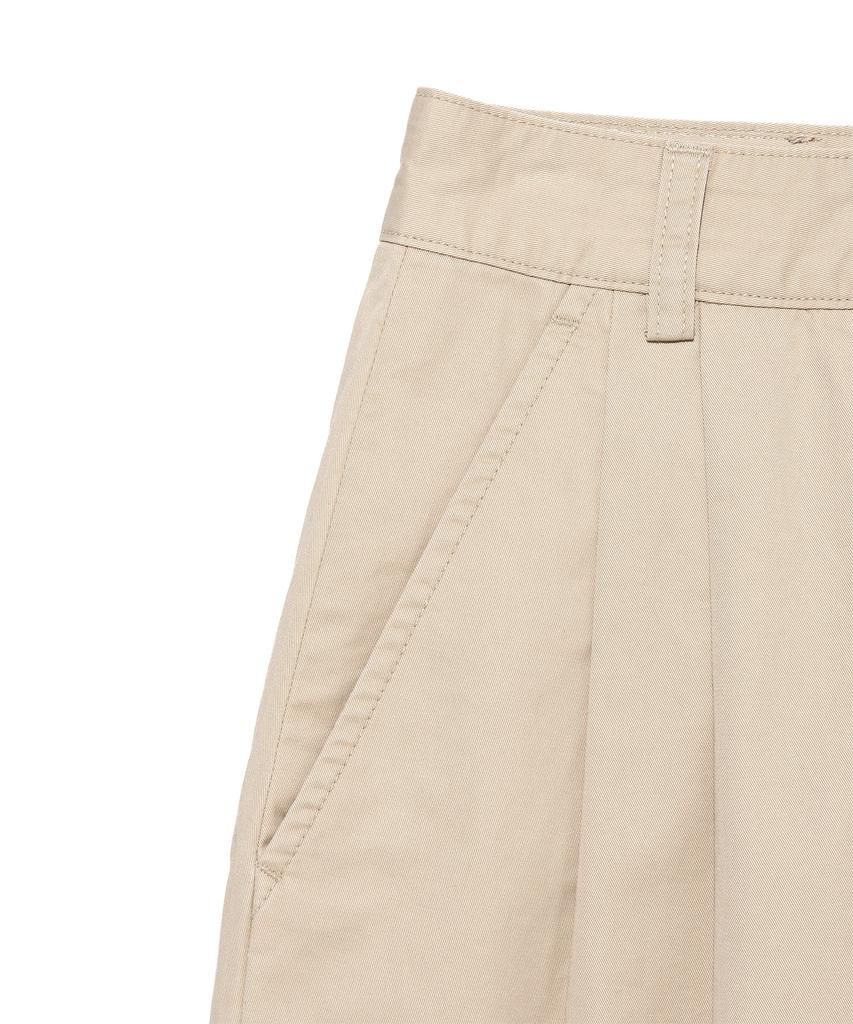 LEE Women'S Cotton Pintuck Mini Skirt Beige
