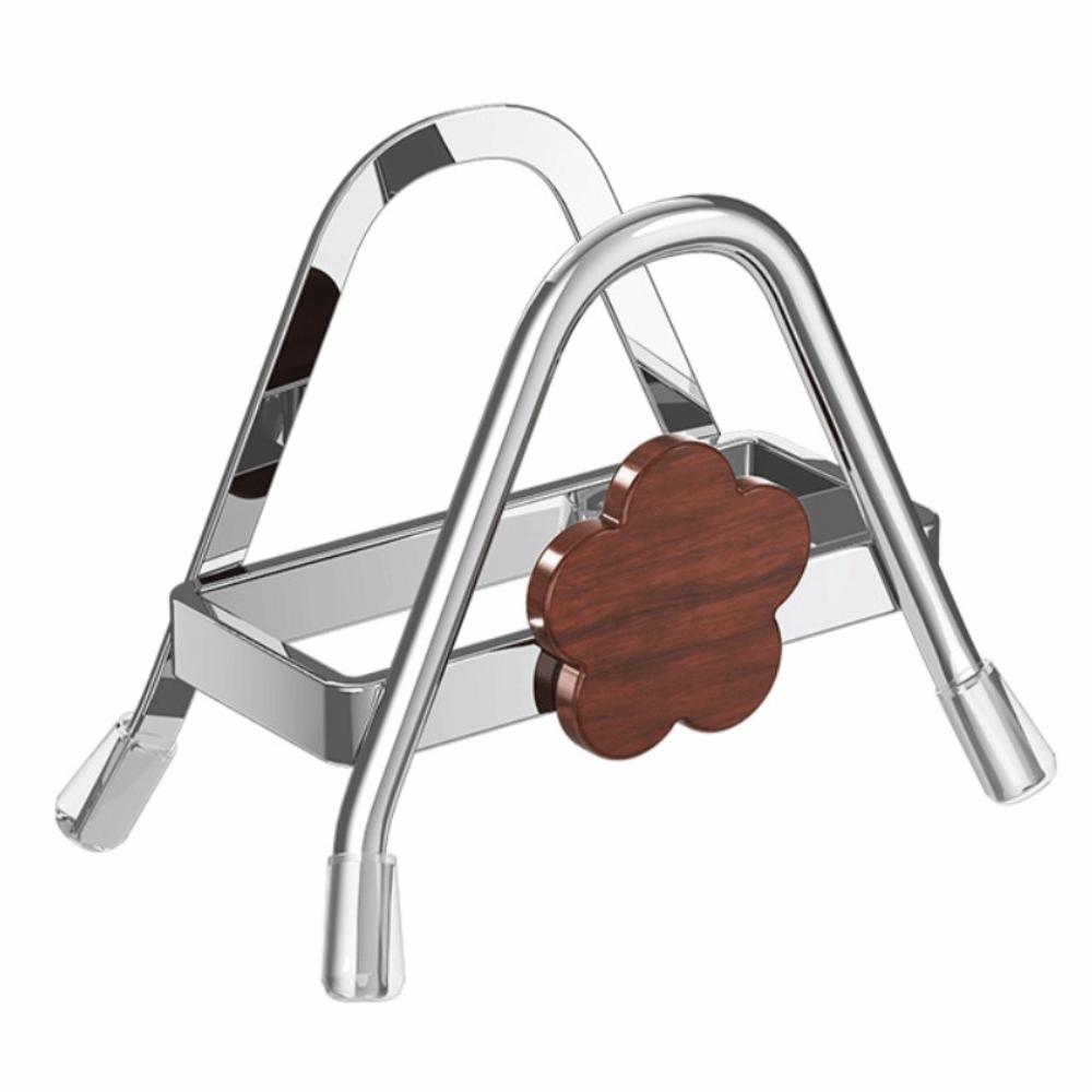 

Space-saving Pot Lid Organizer Stable Kitchen Storage Rack Sturdy Pot Cover Shelf Household Single Layer