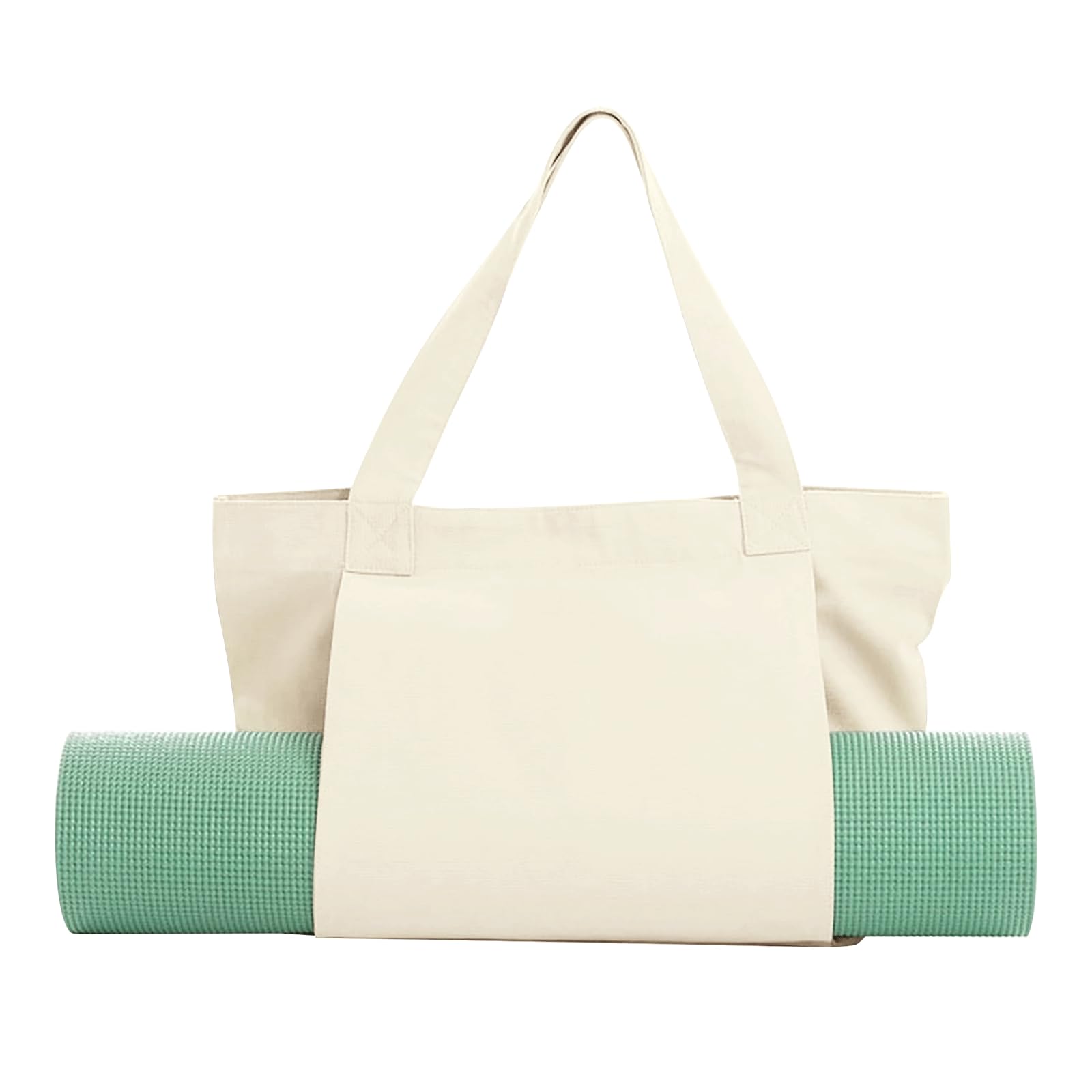 

Yoga Bag Tote Women s Yoga Mat Case Large Capacity Lightweight бежевий