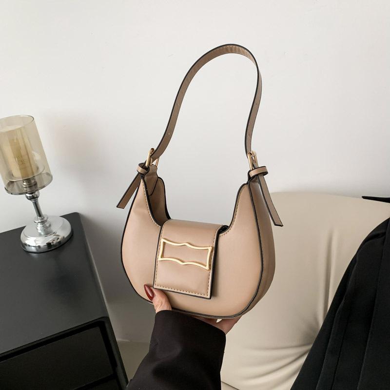 Сумки сумки женские новые модные универсальные сумки через подмышку полумесяца нишевые — фото 11