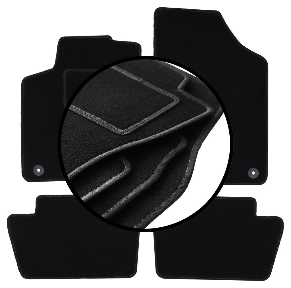 Set of Velour Floor Mats For: Peugeot 308 I Hatchback, Station Wagon, SW (2007-2013)