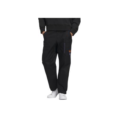 Essentials Pure Color Casual Straight Leg Sports Pants Men Bottoms Black IP7550