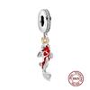 Charms camaleonte adatti a braccialetti originali alla moda in argento 925 con zircone, perlina a forma di polpo e tartaruga, ciondolo a forma di farfalla e lucciola, fai da te per realizzare gioielli