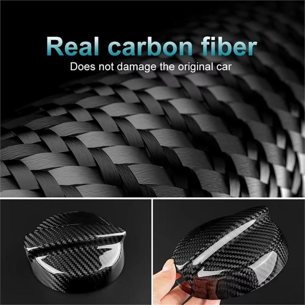 Car Fuel Tank Cap Gas Cover Compatible For Mini Cooper S R50 R53 2001-2006 Real Hard Carbon Fiber For Mini R53 R50