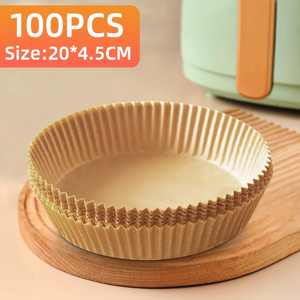 Special Paper for Air Fryer Baking Liners Baking Paper Filters for Kitchen Airfryer Micro-wave Oil-proof Oil-absorbing Paper