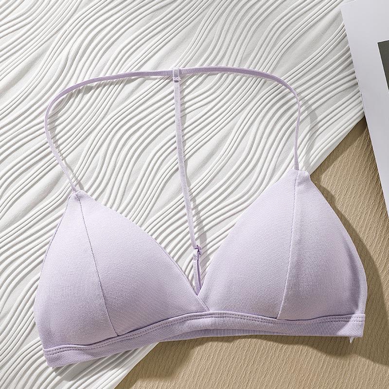 Large Backless French Triangle Deep V-Neck Camisole Bra for Women