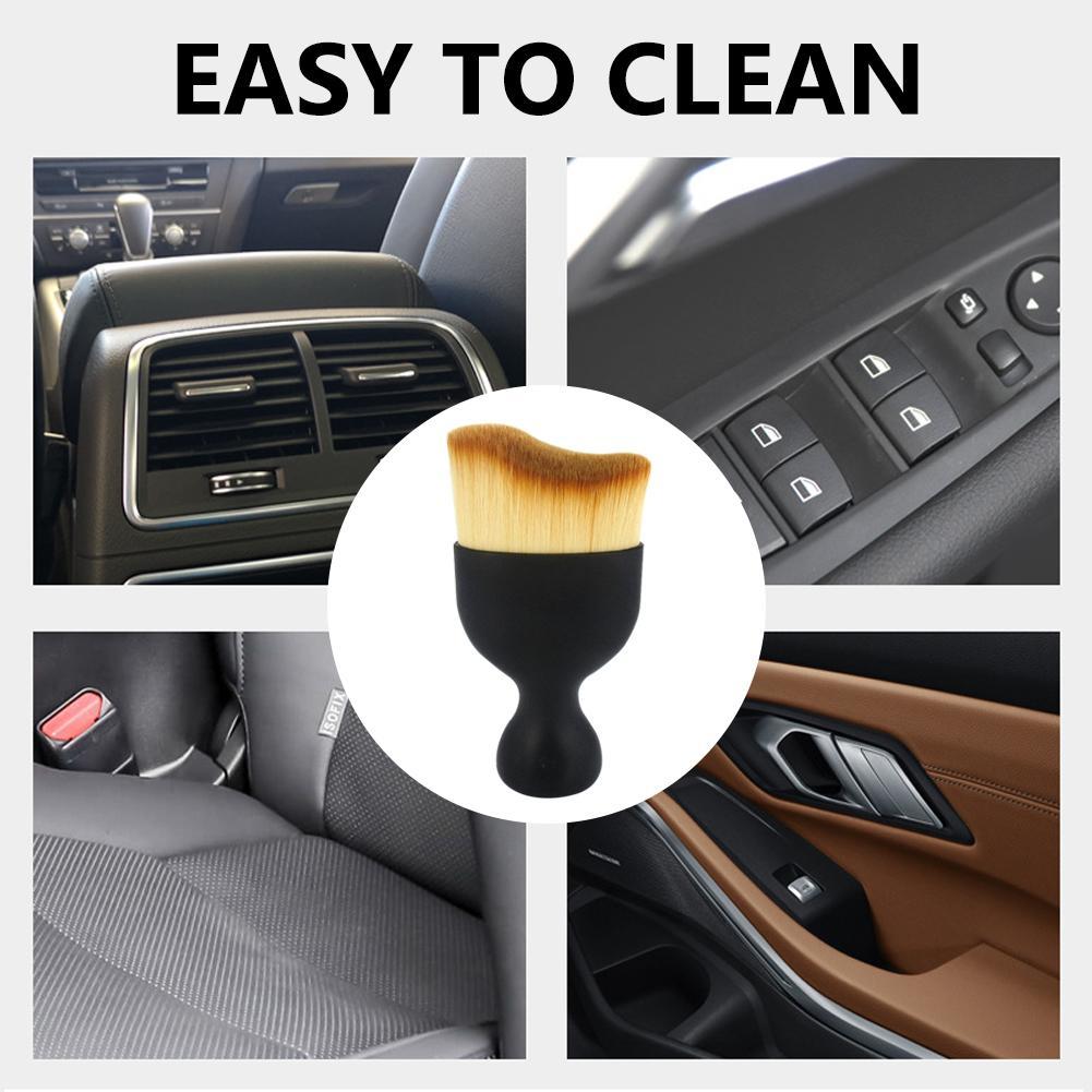 Car Interior Cleaning Brush Air Conditioner Air Outlet Cleaning Tool Soft Nanofiber Detail Brush Car Crevice Dust Removal
