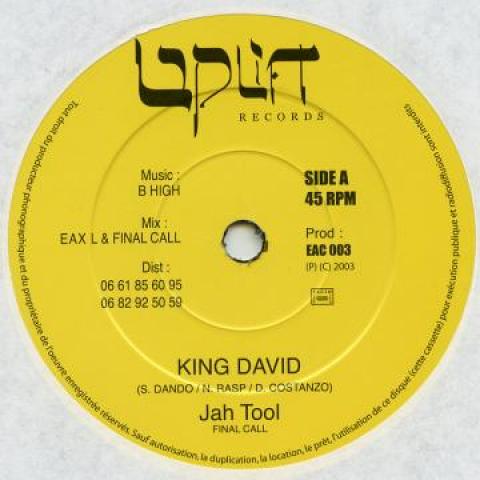 

7inch Record KING DAVID - Jah Tool EAC003 Uplift 2003 UK Reggae, Ska & Dub