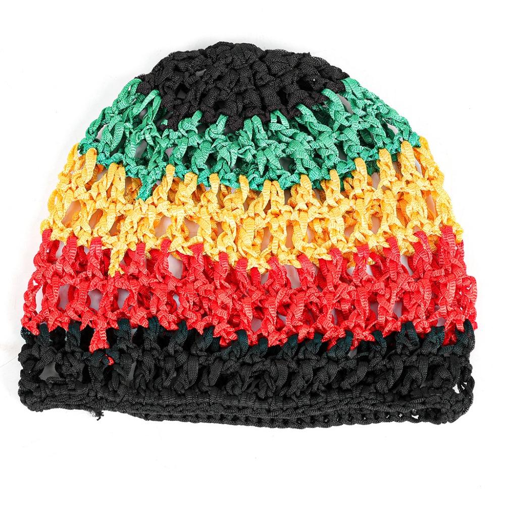 

Simple Breathable Hair Net Cap Comfortable Hollowout Mesh Turban Hat Crochet Cap Chemo Cap Hats for Women разноцветный