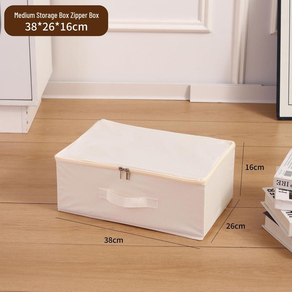 Cationic Soft Lid Fabric Storage Box: Large Capacity Wardrobe Organizer with Lock